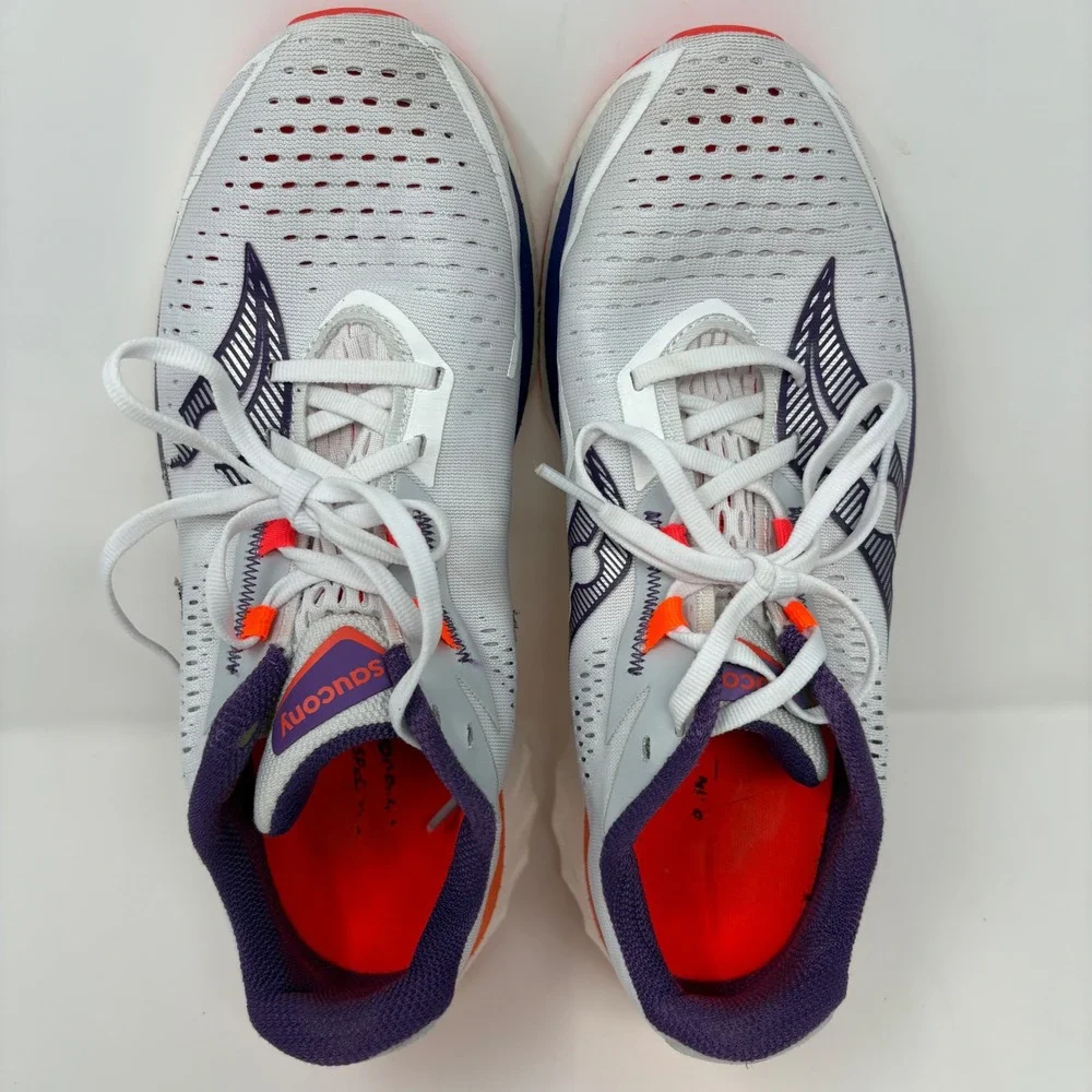 Saucony Endorphin Speed 4 Women's Size 10 White Orange Running Shoes S10940-129